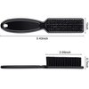 Patelai 2 Pcs Blade Cleaning Brush Hair Clipper Barber Nylon Brush Hair Styling Brush Accessory for Men Trimmer Cleaning Clipper Manicure(Black)