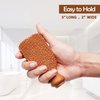 Love Natural Pumice Stone for Feet - 2-Sided Terra Cotta Foot Scrubber, Professional Exfoliating Clay Stone for Feet Hands Body Care - Pumice Stone for Feet Callus Remover & Dead Skin