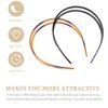 minkissy 2pcs Toothed Headbands Plastic Hair Band Anti-slip Hair Hoop Daily Headpiece for Women Girls