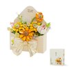 Lreyrous Flower Bouquet Building Sets, Building Blocks, Flower Creative, Small Particle Building Blocks, Toys, Gifts, Decorations, Yellow, 557 Pieces, Creative Build and Display Set for Adults