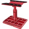 GLOBACT Multifunctional RC Car Stand RC Work Stand RC Repair Stand 360° Switch Rotation 5 Levels Height Lift or Lower with Screw Base for 1/8 1/10 1/12 1/16 1/18 RC Car Truck Crawler (Red)