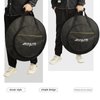 AKOZLIN 22" Cymbal Gig Bag with Carry Handle,5mm thick Padded cotton for perfect protection, Great for Dust-proof and waterproof Storage（Black)