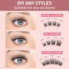 MLEN DIARY Lash Cluster DIY Eyelash Extensions 100 Clusters Lashes 10-16mm D Curl Mega Wispy Volume Individual Lashes Eyelash Clusters Extensions DIY at Home