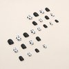 Stick on Nails Square Short Length, 24Pcs Full Cover Reusable False Nails Kits, Artificial Fingernails Acrylic Fake Nails for Women, Press on Nails With Charms, Glue on Nails Coffin Shape(R692)