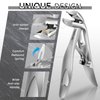 Vepkuso Nail Clippers for Seniors, Wide Jaw Fingernail Clippers and Angled Head Toenail Clippers for Thick Nail, Stainless Steel Professional Nail Cutter with File for Men, Women&Pregnant，Sliver