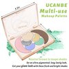 UCANBE All in One Makeup Kit - 4 Shimmer Matte Eyeshadow, 1 Pink Blush, 1 Bronzer Contour, 1 Illuminator Highlighter Makeup Palette Make Up Sets for Women Girls Teens Gift (06 Bucolic Makeup Palette)