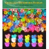 Mini Ducks Tiny Ducks, BIBUTY Luminous Mini Resin Ducks Glow in The Dark Little Small Ducks, Mini Figurines in Bulk Mini Plastic Ducks Dollhouse Accessories, Miniature Ducks Mini Toys Animals 120 Pack