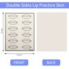 6 Sheets Microblading Practice Skin Lip Tattoo Skin Permanent Makeup Practice Skin Lip Fake Skins Double Sides Practice Lip Skin for PMU Machine Tatoo Artists and Beginners