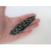 Generic Midnight blue gray black acrylic alligator hair claw clip clamp