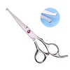 Hair Cutting Scissors Set Professional Kids/Women/Men 6.5 inch Saftey Round Head Hair Cut Scissors Kit with Cutting Scissors Thinning Scissors Hairdressing Shears Set for Barber Salon （red）