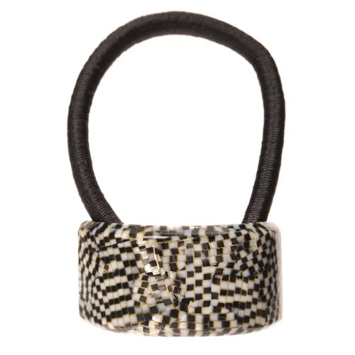 France Luxe Rectangle Ponytail Holder - Opera Silver