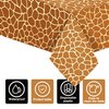 3Pack Giraffe Print Tablecloths for Party Decoration Animal Theme Party Tablecloths Jungle Party Table Cover 3D Print Table Cover, Jungle Party Supplies for Party,Birthday, Baby Showers(Giraffe)