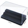 WETANBR Medium-Sized Miniature Display Case for Figures, 2 Pack Building Block Display Cases for Collectibles, Acrylic Display Storage Box, Gift for Action Figure & Miniatures Toys Lovers