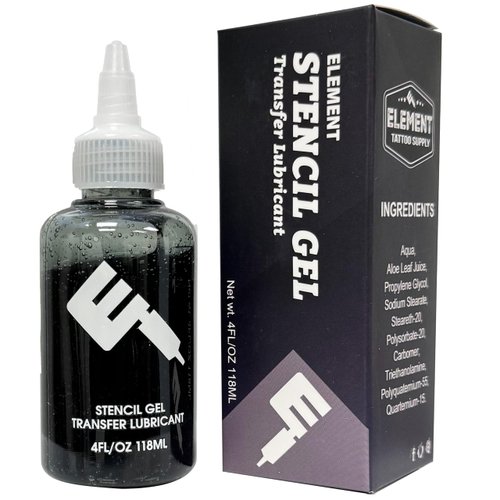 ELEMENT TATTOO SUPPLY - Tattoo Stencil Gel for Tattoos, Thick and Sticky Transfer Solution for Dark, Clean, and Long Lasting Stencil Transfers (4 oz)