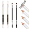 Eyebrow Pencil, Waterproof Professional Makeup Micro Brow Pencil,Eyebrow Pencil Case With Double Head And Eyebrow Brush Ultra Fine Hard Pen Refill