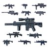 Toysvill SWAT Military Police Building Block Set for Kids | SUV + Soldiers Minifigures (12 PCS) with Weapons and Accessories Gift