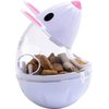 Juroicessry Beige Interactive Toys for Cats, Play Cat Toy Pet Cat Kitten Mouse Shape Treat Holder Food Storage Dispenser Chew Play Toy for Indoor Cat and Kitten Exercise Cat Mice and Animals Toys