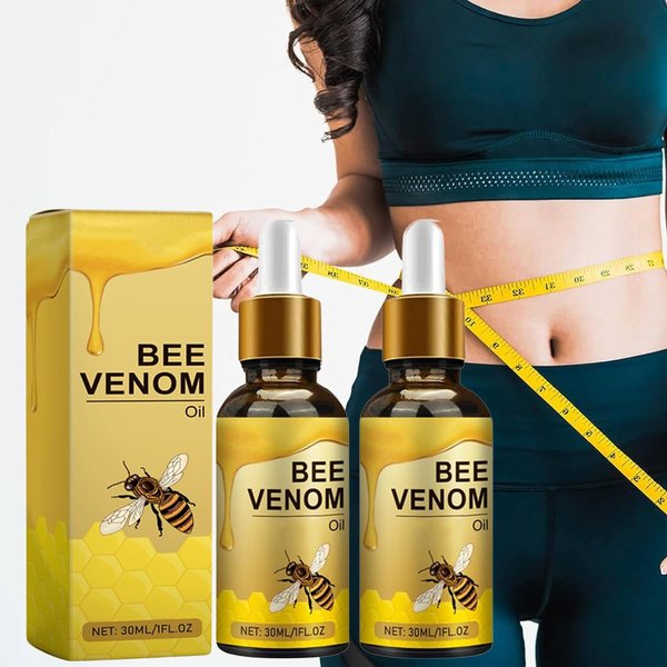 2pcs Bee Venom Essential Oil,Advanced Bee Venom Serum for All Skin Types, Bee Venom Essential Oil, for Men and Women