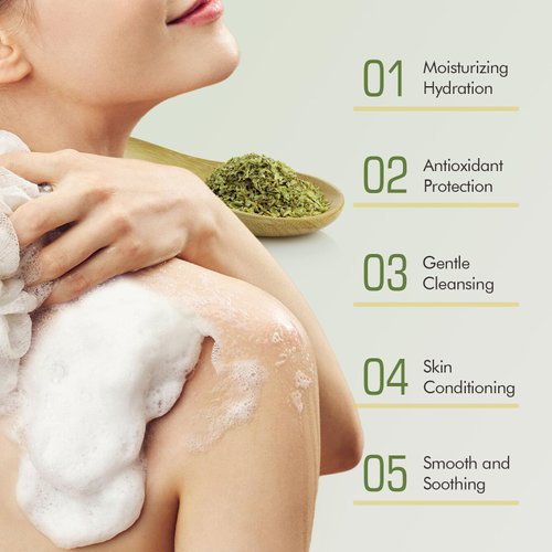 PALFICAB Green Tea Bar Soap for Face and Body, Made with Olive Oil, Shea Butter and Green Tea Leaves, Moisturizing and Exfoliating Skincare Natural Soap Bar for Men & Women - 2 Bars, 3.5 oz Each