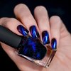 ILNP After Hours - Black-Based Deep Blue Magnetic Holographic Nail Polish