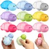 Hollowfly 12 Pcs Turtle Stress Balls Inspirational Stress Balls Soft Toys Turtle Squeeze Funny Turtles Stress Balls Stress Reliever Squeezable Foam Gifts Balls for Employee Coworker Staff