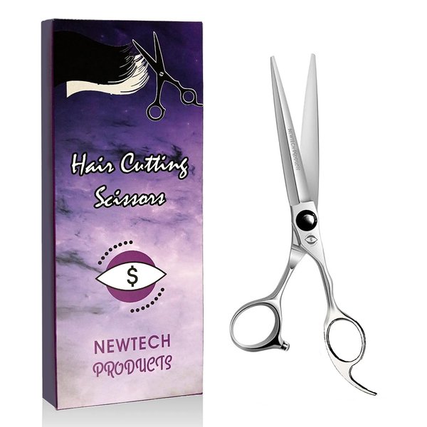 Hair Cutting Scissors, Newtech Products Professional Hair Scissors 6.5” Right-Hand Razor Edge Barber Scissors Salon Hair Cutting Shears Made of Japanese Stainless Steel, Hand Sharpened