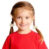 24 Pieces Satin Hair Scrunchies Silky Elastic Hair Bands Skinny Solid Hair Ties Ropes Ponytail Holder for Women Girls Hair Accessories Decorations, 2 Sizes (Cream White)