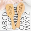 Generic Personalized Bamboo Brushes for Women Custom Name Hair Brush Bridesmaid Hairbrush Detangling Brush For Curly Hair Thick Hair Birthday Gift for Wife Mom Grandma Friends Sister Her