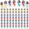 Bememo 100 Pcs Jesus Toys Original Design Mini Rubber Little Jesus Figurine to Hide and Seek Religious Party Favors Sunday School Craft Baptism Gifts for Easter Egg Stuffers(Multicolor)