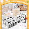 100 Pieces Paw Print Napkins 2 Layers Paw Print Party Supplies Farm Animal Party Napkins for Animal Themed Birthday Party Western Party Baby Shower, 5 x 5 Inch