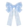 Bow Hair Clip Barrette for Women Mesh Hair Bows Clips No Slip Elegant Hair Pin for Thin Thick Hair Slide for Teen Girl Fashion Bowknot Hair Decoration Ornaments for Women Girls Blue Ponytail Holder