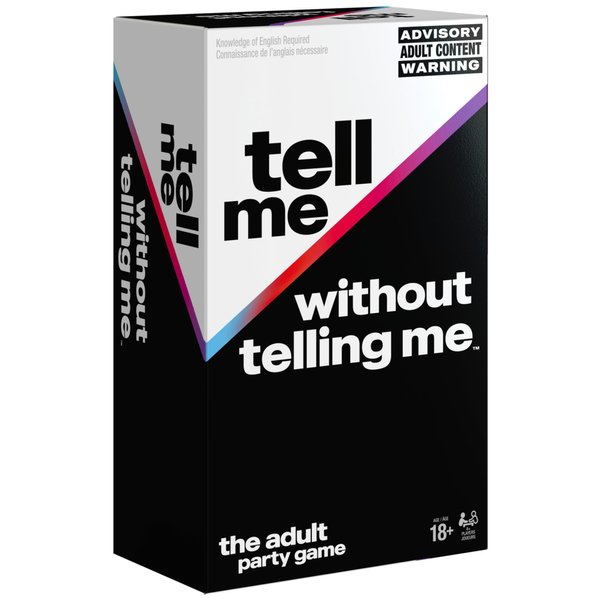 Tell Me Without Telling Me Viral Adult Party Game for Bachelorette Parties, College, Birthday & More, for Adults & Teens Ages 18+
