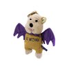 Copa Judaica Chewish Treat Bat Mitzvah Bat Squeaker Plush Dog Toy, 8 by 7-Inch, Multicolor