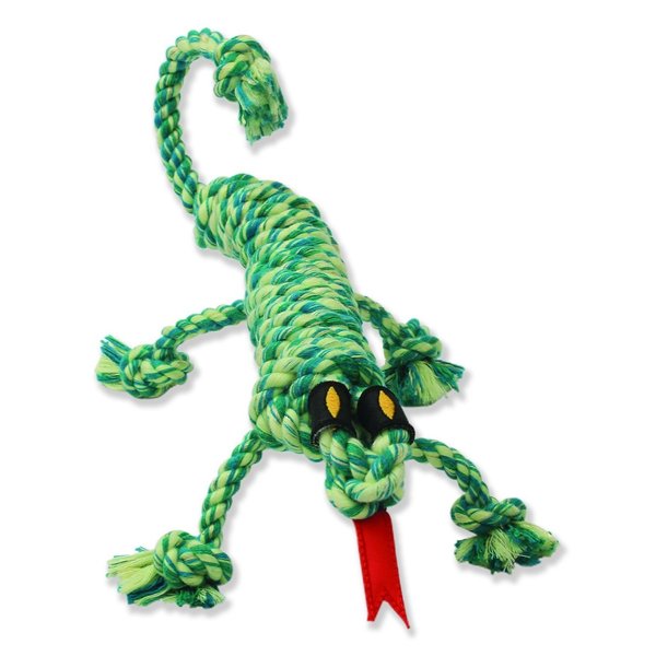 Mammoth Snakebiter Iguana Rope Dog Toy 16" (Assorted Colors)