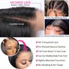 Bob Wig Human Hair 10 Inch 13x4 HD Transparent Lace Front Bob Wigs Human Hair Straight Lace Frontal Bob Wig Glueless Wigs Pre Plucked With Baby Hair for Black Women Natural Color