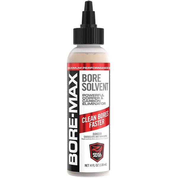 Real Avid Gun Cleaning Solvent 4oz Bottle, Bore Cleaner Gun Cleaning Fluid, Gun Solvent for Fast & Effortless Bore Cleaning for Gun Maintenance & Barrel Accuracy, Copper Bore Cleaner