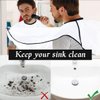 Beard Bib Beard Apron, Beard Hair Catcher for Men Shaving & Trimming Non-Stick Waterproof Beard Cape Grooming Cloth with 3 Suction Cups Birthday Gifts for Men Him Boyfriend, Christmas Gifts