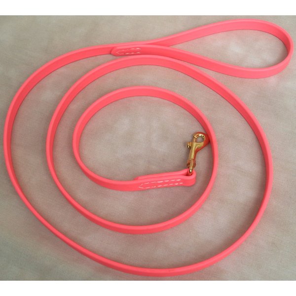 6' Long 5/8" Hot Pink Beta Biothane Dog Leash