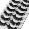 Mink Fluffy Lashes Pack, Dramatic 3D Thick Full Volume False Eyelashes, 7 Pairs 15mm Long Reusable Curly Light Weight Self Adhensive Fake Lash Extensions By ZUKIMM | 003