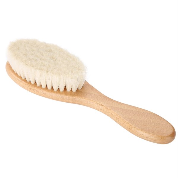 Hair Cleaning Brush, Shine and Texture, Hair Brush for Women Men, Soft Brush with Wood Handle for Thin and Fine Hair, Improve Growth