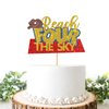 Helewilk Reach Four the Sky Cake Topper/Toy Inspired Story 4th Birthday Party Decoration/Cartoon Theme Four Years Birthday Party Cake Picks/Kids Boys Girls Favors Birthday Supplies