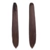 S-noilite Clip In Ponytail Hair Extensions Claw Clip In Ponytail Extention Hairpiece Long Straight Jaw Clip In Ponytail for Women Synthetic Fiber Hair 21 Inch Medium Brown