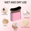 Orybot Self Tan Brush-Kabuki Brush for Body,Sunscreen Tanning Brush,Blusher,Shadow,Powder,Bronzer and Foundation Self Tanner Brush,Makeup Brushes for Face and Body（Pink）