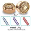 Facial Hair Remover Replacement Heads Gen 2 for Flawless Finishing Touch, Double Halo Hair Repalcement Blades for Women 18K Gold-Plated (Fit with Gen 2 Facial Hair Remover Device Only)