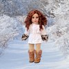 Winter Fun - 3 Piece Outfit - Ivory Parka with Leggings and Boots - Clothes Fits 18 Inch Doll Clothes (Doll Not Included)