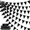26Ft Silver Black 13th Birthday Party Decorations 13th Fabric Pennant Banner Garland Streamers for Girls Boys Official Teenager Omg Ur A Teenager Birthday Cheers to 13 Years Anniversary Supplies
