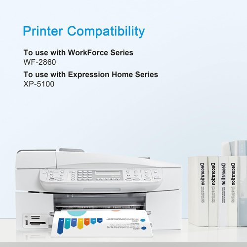 Remanufactured 202XL Ink Cartridges High Yield Replacement for Epson 202XL 202 XL T202XL to Use with Workforce WF-2860 Expression XP-5100 Printer (Black, Cyan, Magenta, Yellow 4 Pack)