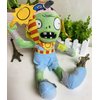 4 PCS PVZ Plant and Zombies Plush Zombies Sets 1 2 Stuffed Soft Toys Wizard Zombie, Sun Zombie, Red Boy Zombie, Sticker Zombie PVZ Figure Doll New