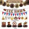 Western Party Decorations, West Cowboy Party Decorations, Yee Haw Cowboy Theme Party Decorations kit for Boys Birthday Cowboy Baby Shower Birthday Party Decor