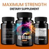(2 Pack) IQ Blast Pro Capsules, IQblast Pro Supplement Official Brain Pills for Memory and Focus, IQblastpro Blaster Premium Clarity Support Advanced Formula Reviews All Natural Ingredients (120 Ct)